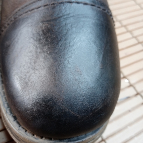 Aston Grey Collection "Bowers" Genuine Brown Leather and suede Cap toe side zip - Picture 4 of 10